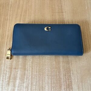 Coach Blue Leather Wallet